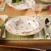 Petite Fleur suppetallerken 23 cm, hvit