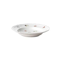 Petite Fleur suppetallerken 23 cm, hvit