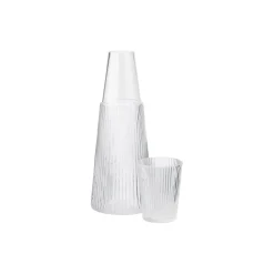 Pilastro karaffel med glass, klar