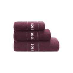 Plain håndkle, burgundy