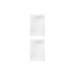 Plain linservietter, white