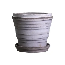 Planet RAW Ø 12 cm krukke med underfat, grey