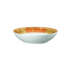 Plate 22 cm deep, orange coin