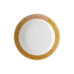 Plate 22 cm deep, pink coin