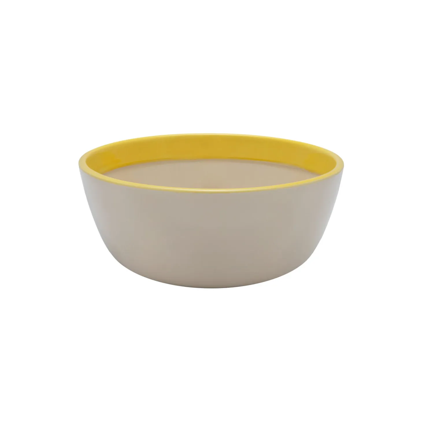 Play skål Ø 19 cm, beige/gul