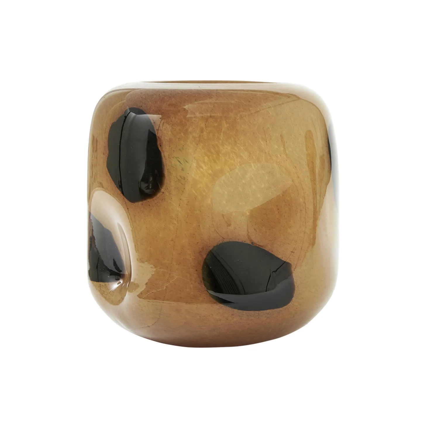 Plume S vase, brown