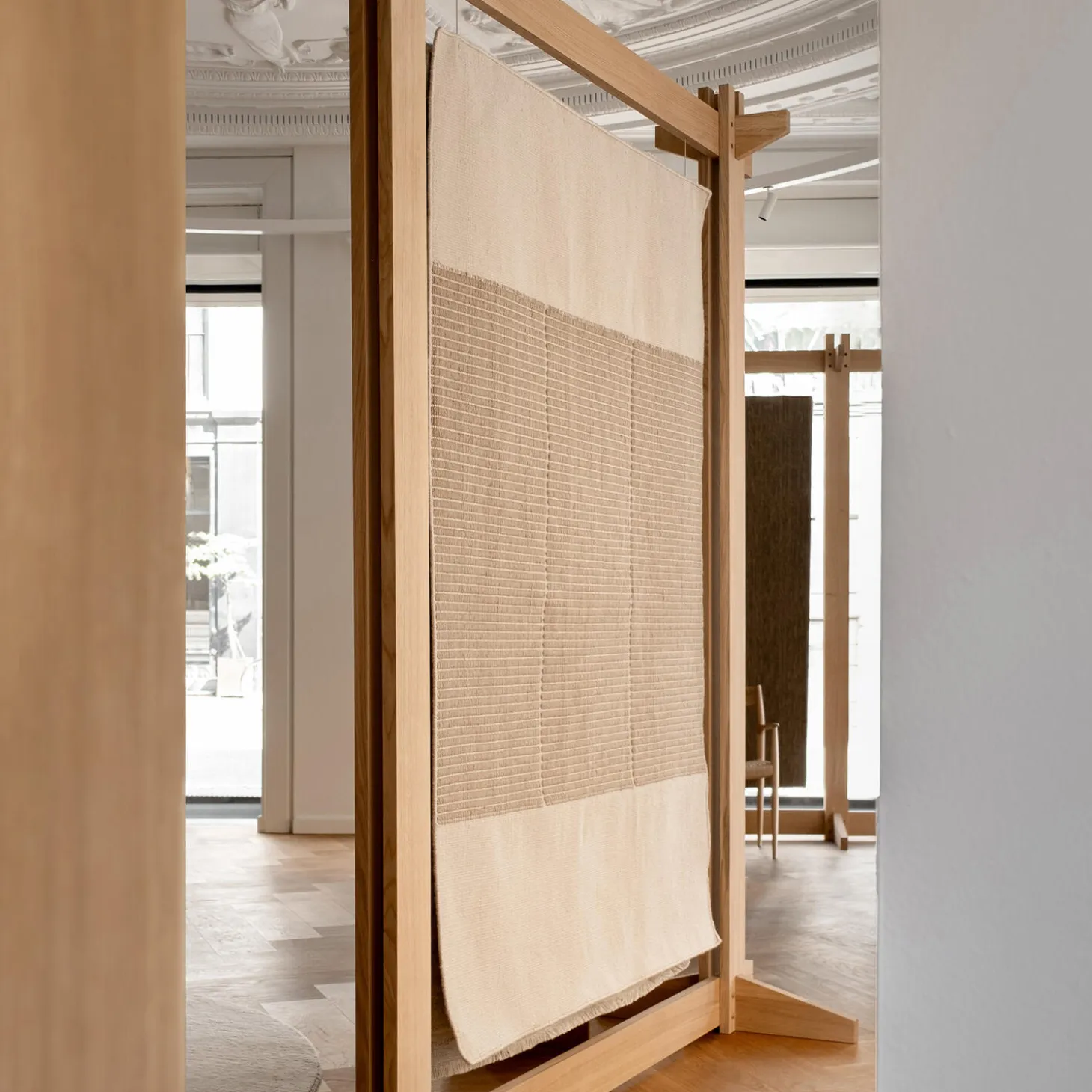 Poetic Grid gulvteppe, beige