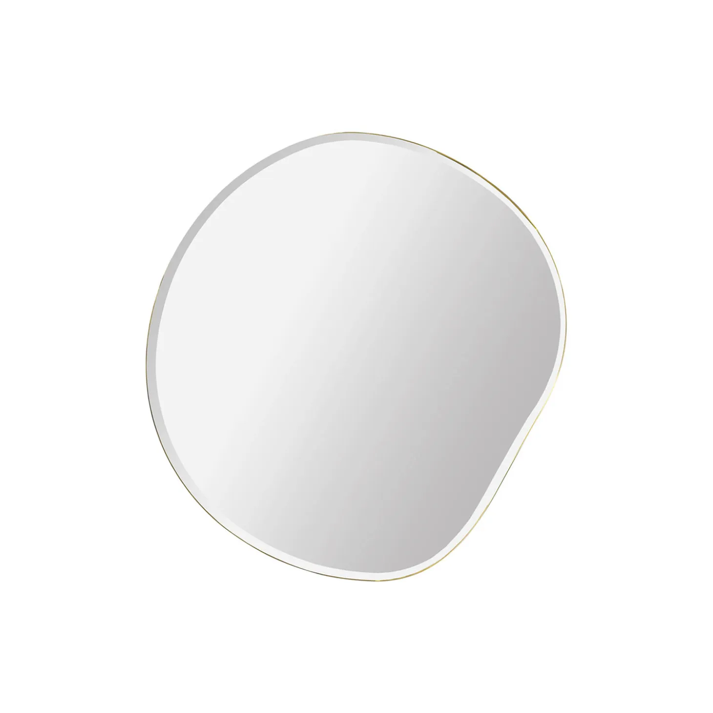 Pond Mirror Small, brass