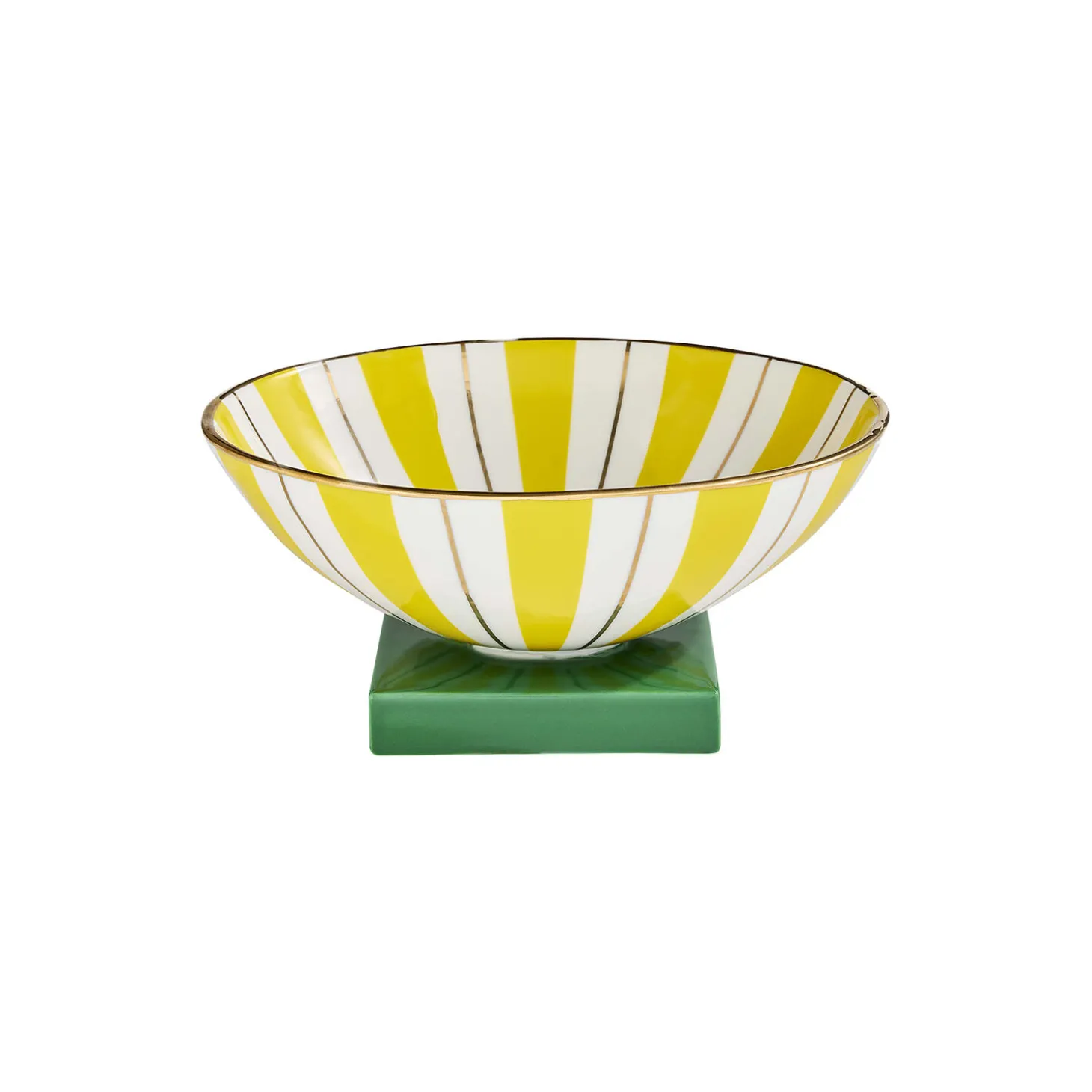 Portofino skål, yellow/green