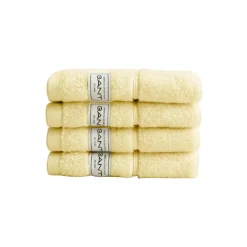Premium håndkle 30x30 4-pk, vanilla yellow
