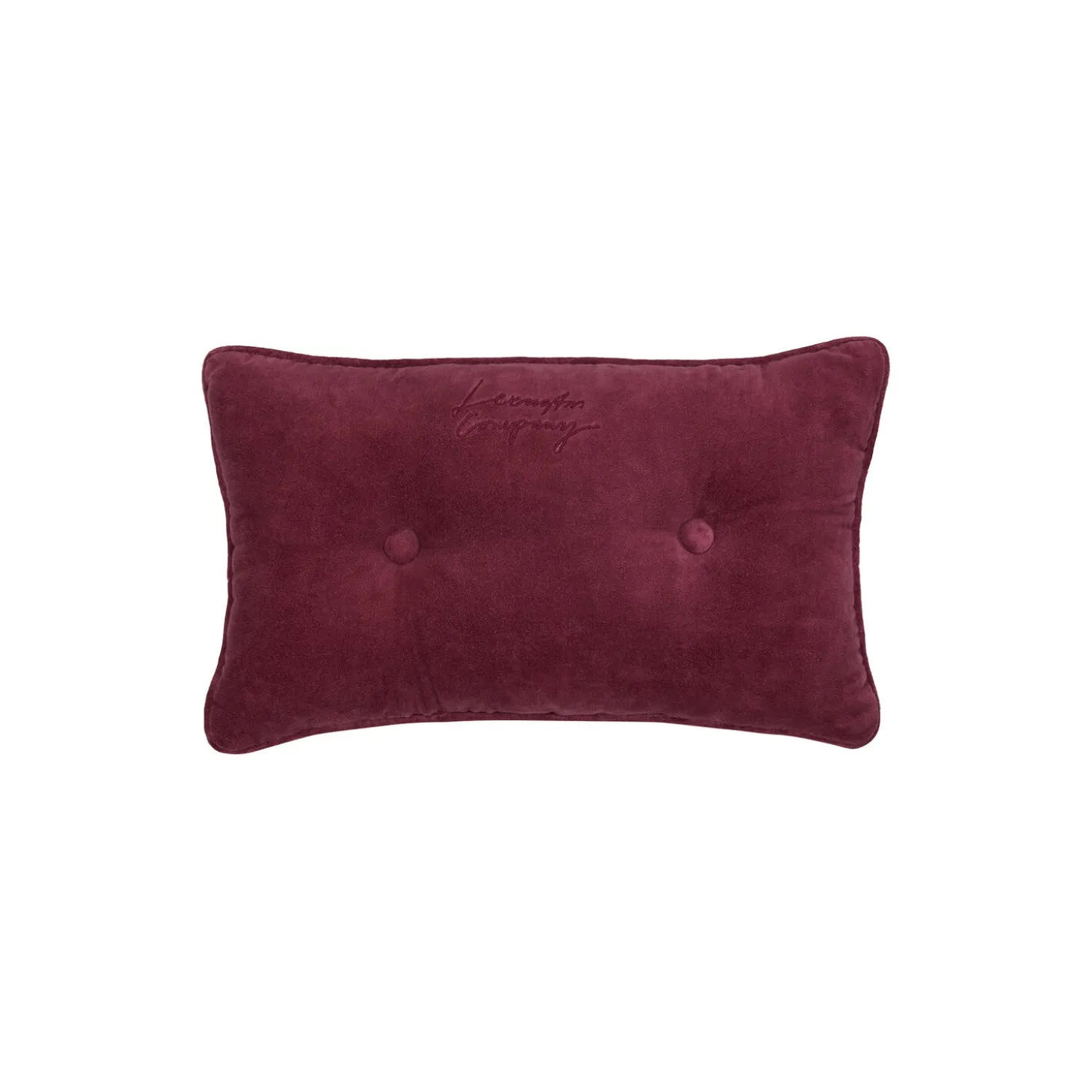 Pute med knapper, burgundy