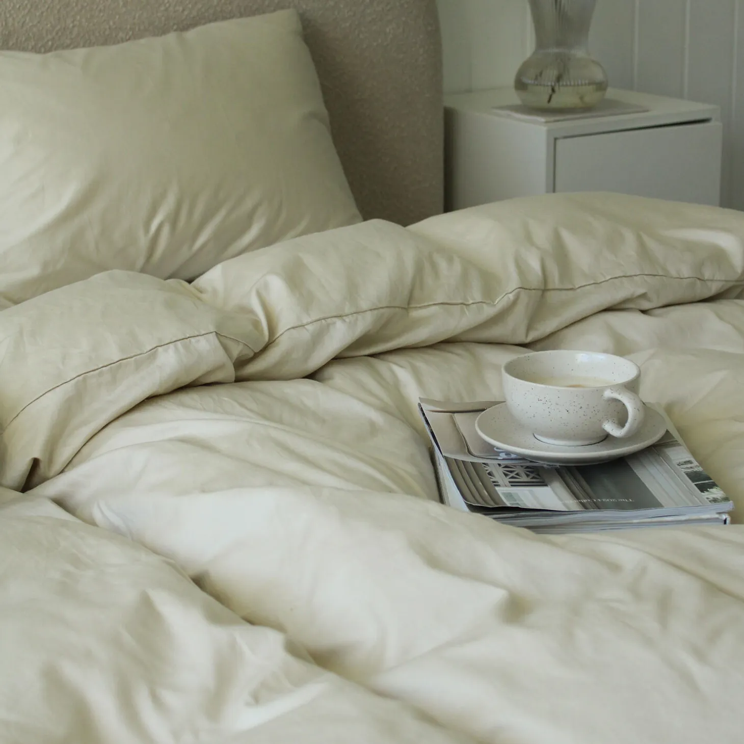 Putetrekk, soothing beige