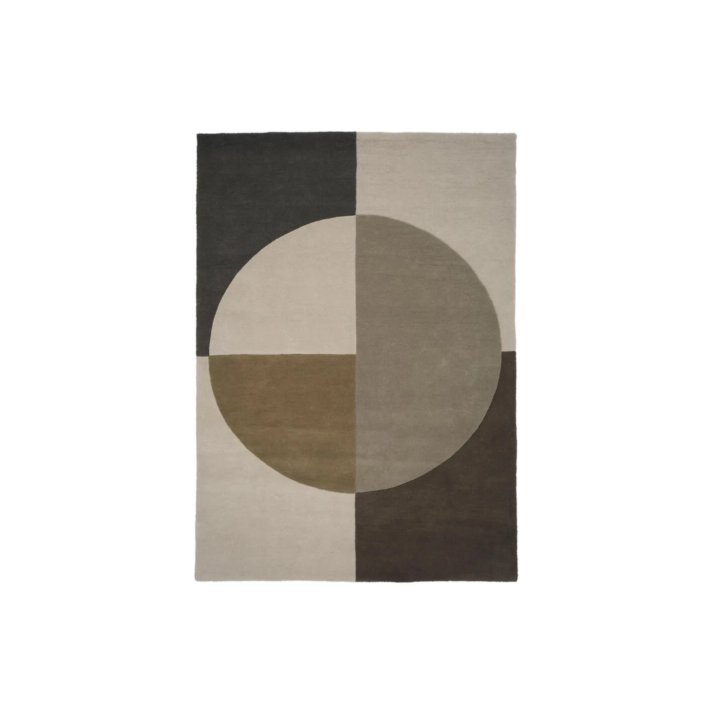 Radiality gulvteppe, olive