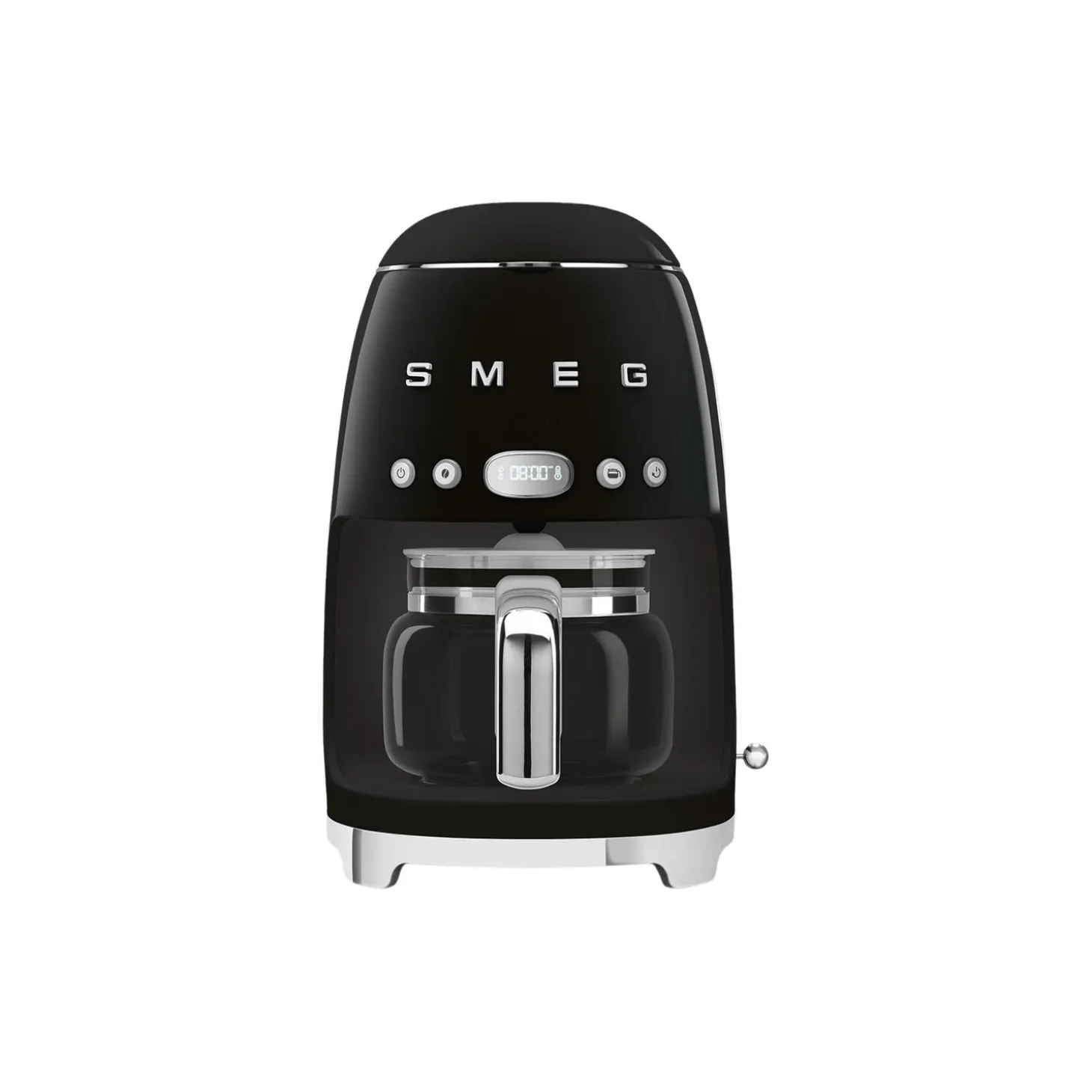 Retro filterkaffetrakter, skinnende svart