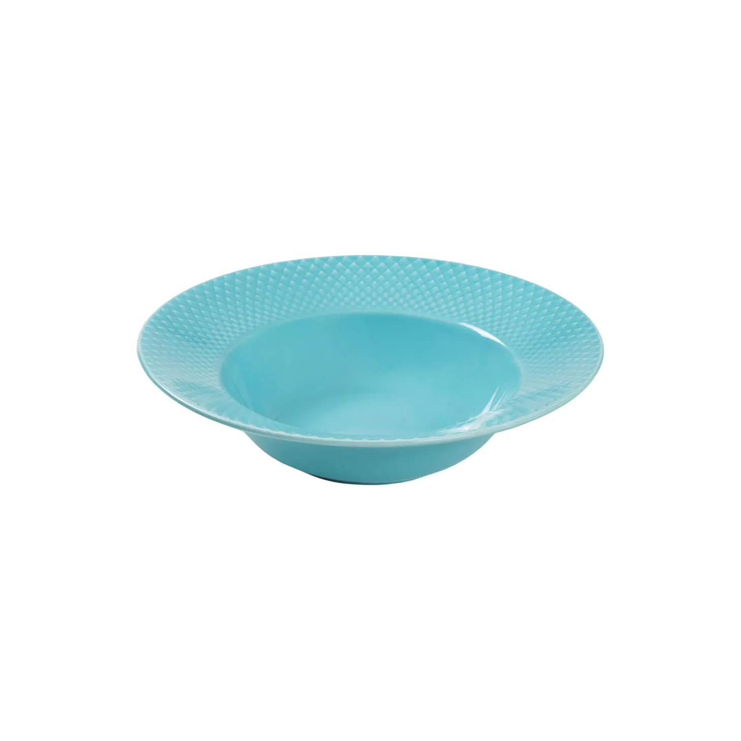 Rhombe Color dyp tallerken Ø 24.5 cm, turkis