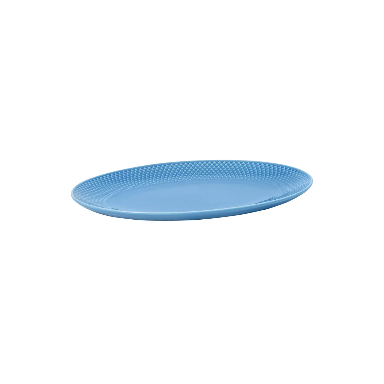 Rhombe Color oval serveringsfat, blå