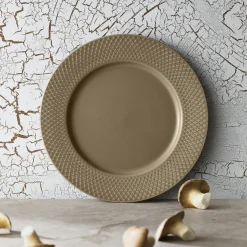 Rhombe Earth Middagstallerken Ø 27 cm, clay