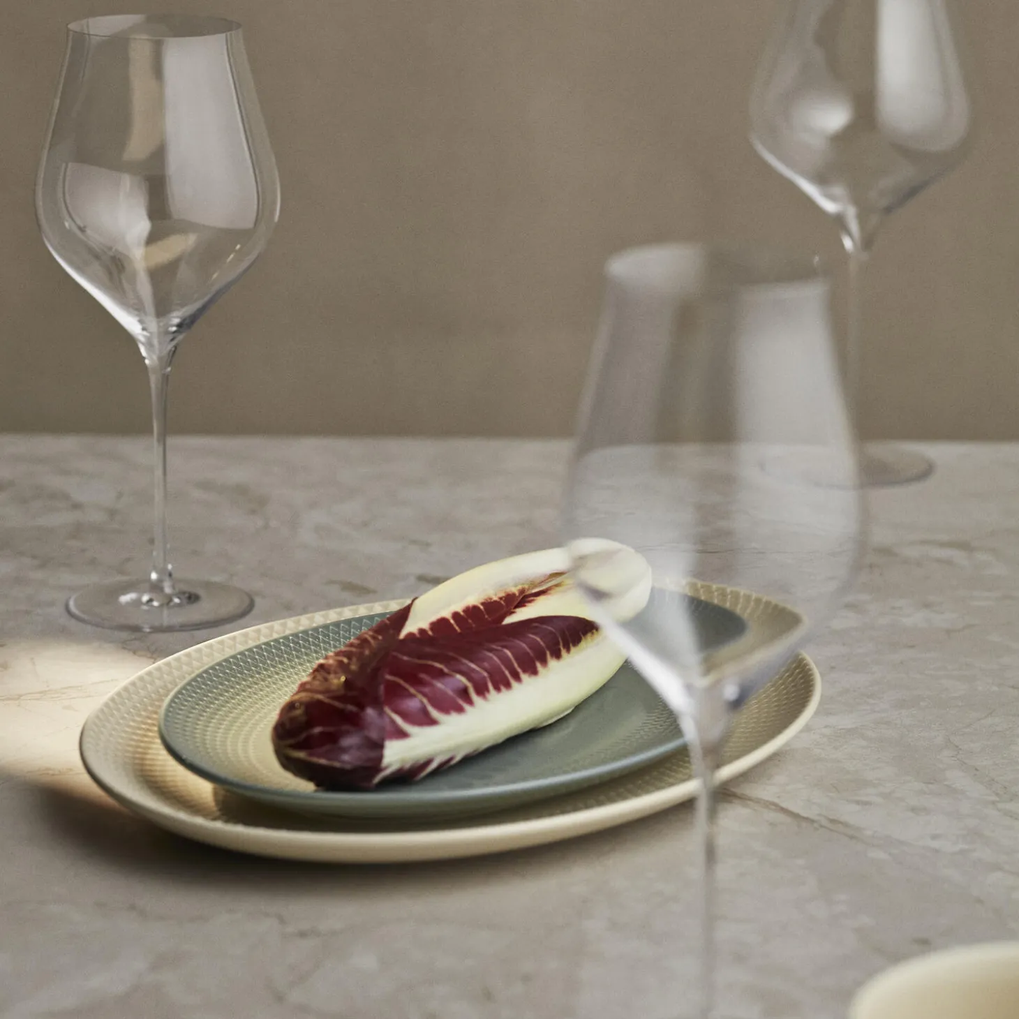 Rhombe Earth Oval serveringsfat, moss