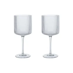 Ripple Rødvinsglass 2 stk., klar