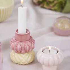 Samsurium Candlestack 3 stk., mimosa/blush/powder