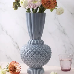 Samusrium Jumbobell vase, blå/grå