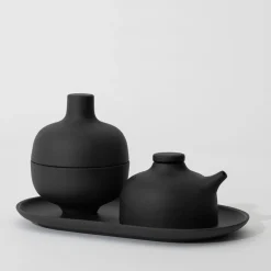 Sand Secrets Oval Plate, black clay