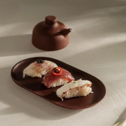 Sand Secrets Plate, red clay