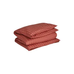 Sateen stripes dynetrekk, faded brick