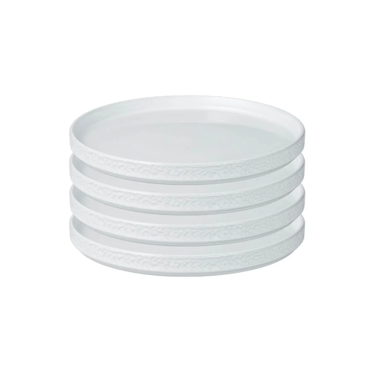 Servicen C Tallerken 25 cm 4-pk, hvit