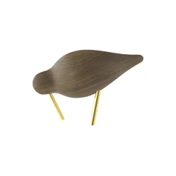 Shorebird small, walnut/brass