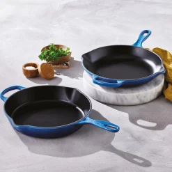 Signature støpejern dyp stekepanne Ø 26 cm, azure blue