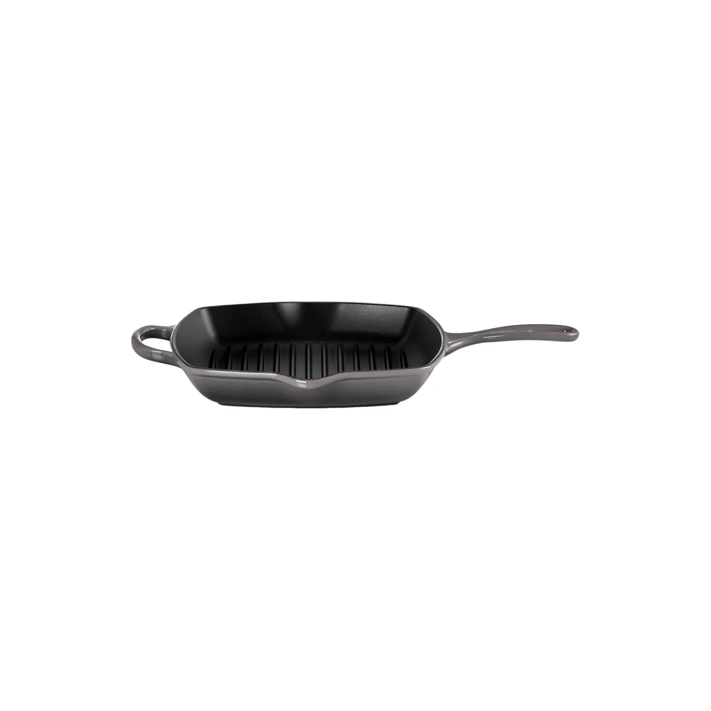 Signature støpejern kvadratisk grillpanne 26 cm, flint
