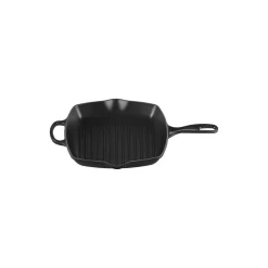 Signature støpejern kvadratisk grillpanne 26 cm, matte black