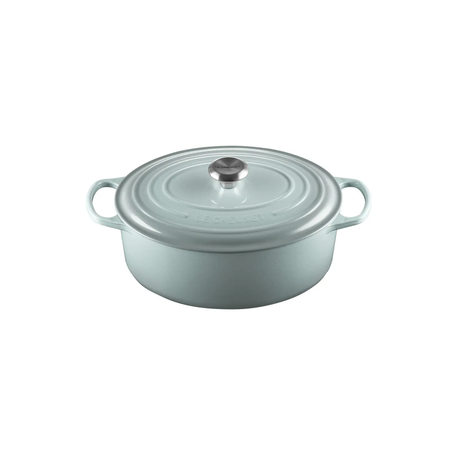 Signature støpejern oval gryte Ø 31 cm, sea salt