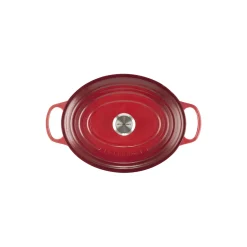 Signature støpejern oval gryte Ø 31 cm, cerise
