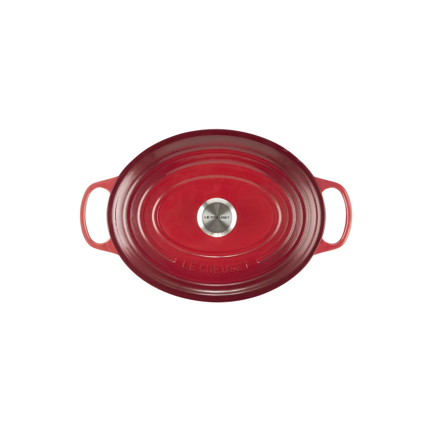 Signature støpejern oval gryte Ø 31 cm, cerise