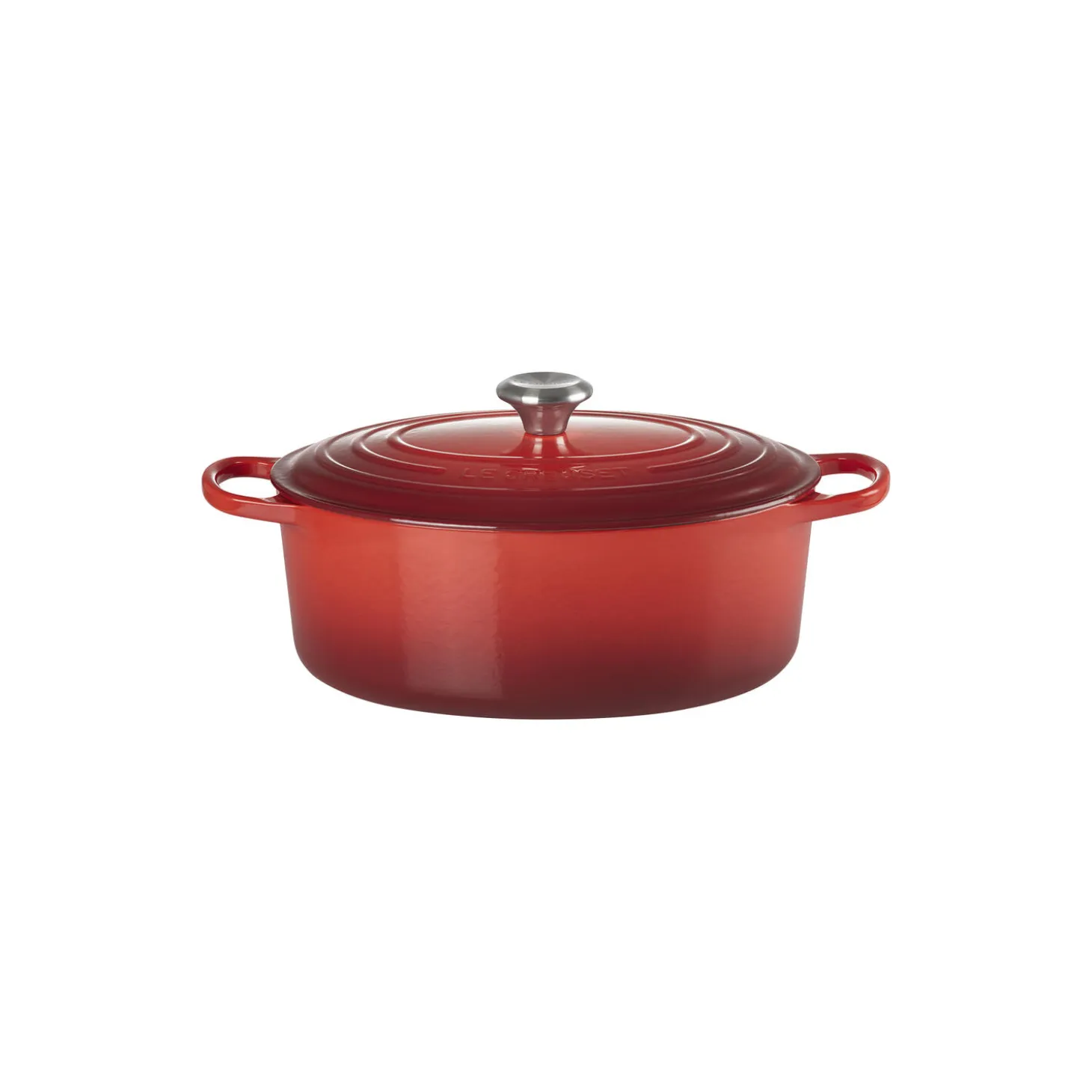 Signature støpejern oval gryte Ø 31 cm, cerise
