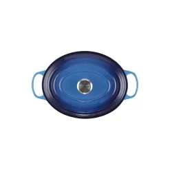 Signature støpejern oval gryte Ø 31 cm, azure