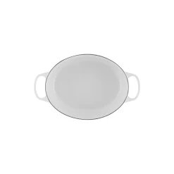 Signature støpejern oval gryte Ø 31 cm, white