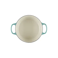 Signature støpejern rund gryte Ø 24 cm, bleu riviera