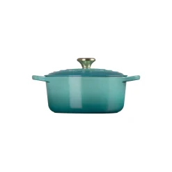 Signature støpejern rund gryte Ø 24 cm, bleu riviera