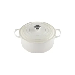 Signature støpejern rund gryte Ø 28 cm, meringue