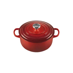 Signature støpejern rund gryte Ø 20 cm, cerise