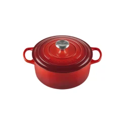 Signature støpejern rund gryte Ø 24 cm, cerise