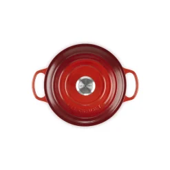 Signature støpejern rund gryte Ø 24 cm, cerise