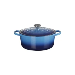 Signature støpejern rund gryte Ø 26 cm, azure blue