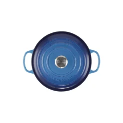 Signature støpejern rund gryte Ø 26 cm, azure blue