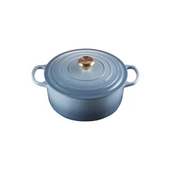 Signature støpejern rund gryte Ø 26 cm, chambray
