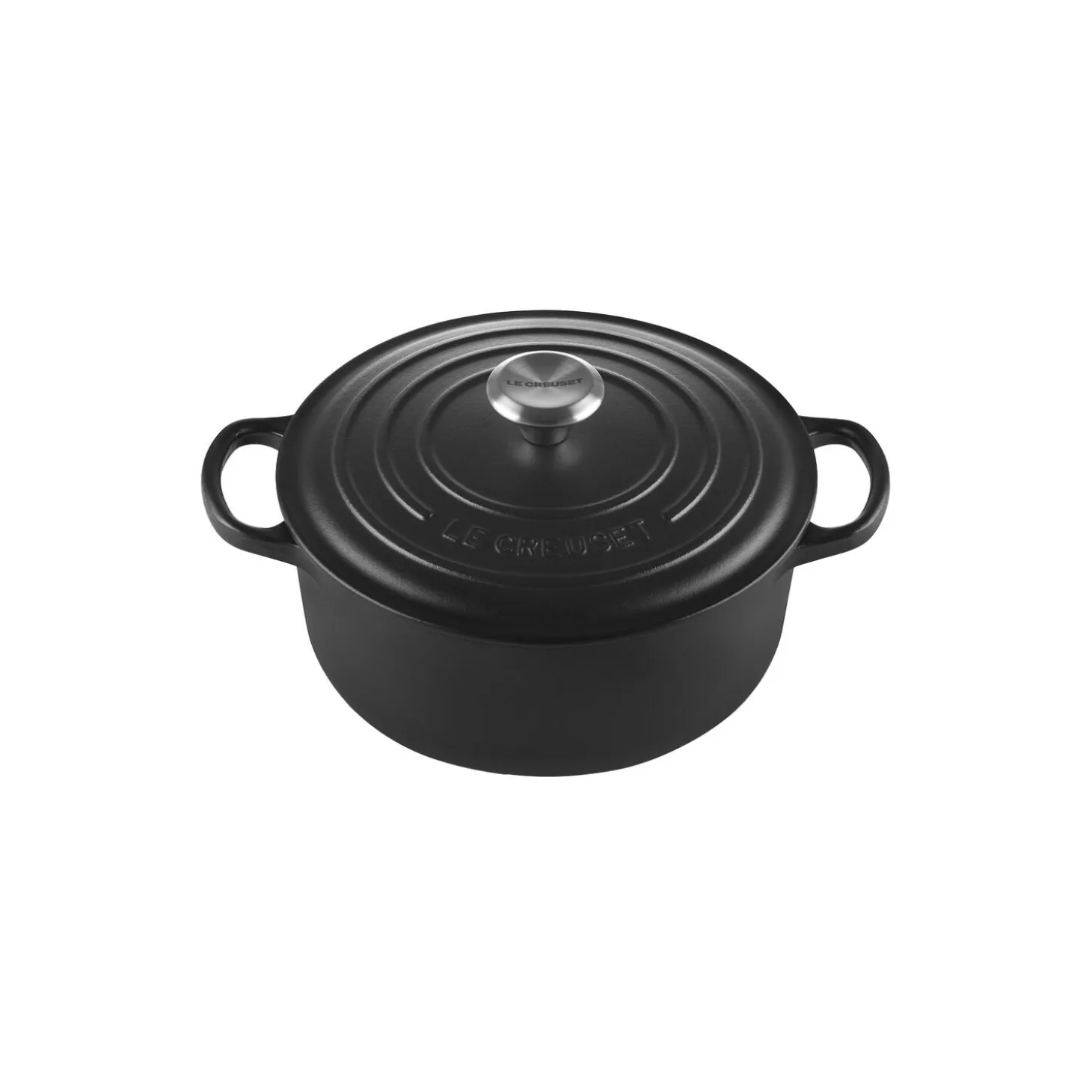 Signature støpejern rund gryte Ø 20 cm, matte black