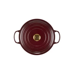 Signature støpejern rund gryte Ø 28 cm, garnet